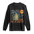 Funny Halloween Ghost Cat Long Sleeve Shirt Starry Night Van Gogh Cat Lover Gifts TS10 Black Print Your Wear