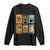 Black Cat Pumpkin Long Sleeve Shirt Retro Halloween Ghots Cat Stamp TS10 Black Print Your Wear