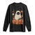 Vintage Halloween Ghost Cat Long Sleeve Shirt Groovy Floral Cute Black Cat Ghost Fall Pumpkin TS10 Black Print Your Wear