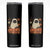 Vintage Halloween Ghost Cat Skinny Tumbler Groovy Floral Cute Black Cat Ghost Fall Pumpkin TS10 Black Print Your Wear