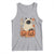 Vintage Halloween Ghost Cat Tank Top Groovy Floral Cute Black Cat Ghost Fall Pumpkin TS10 Athletic Heather Print Your Wear