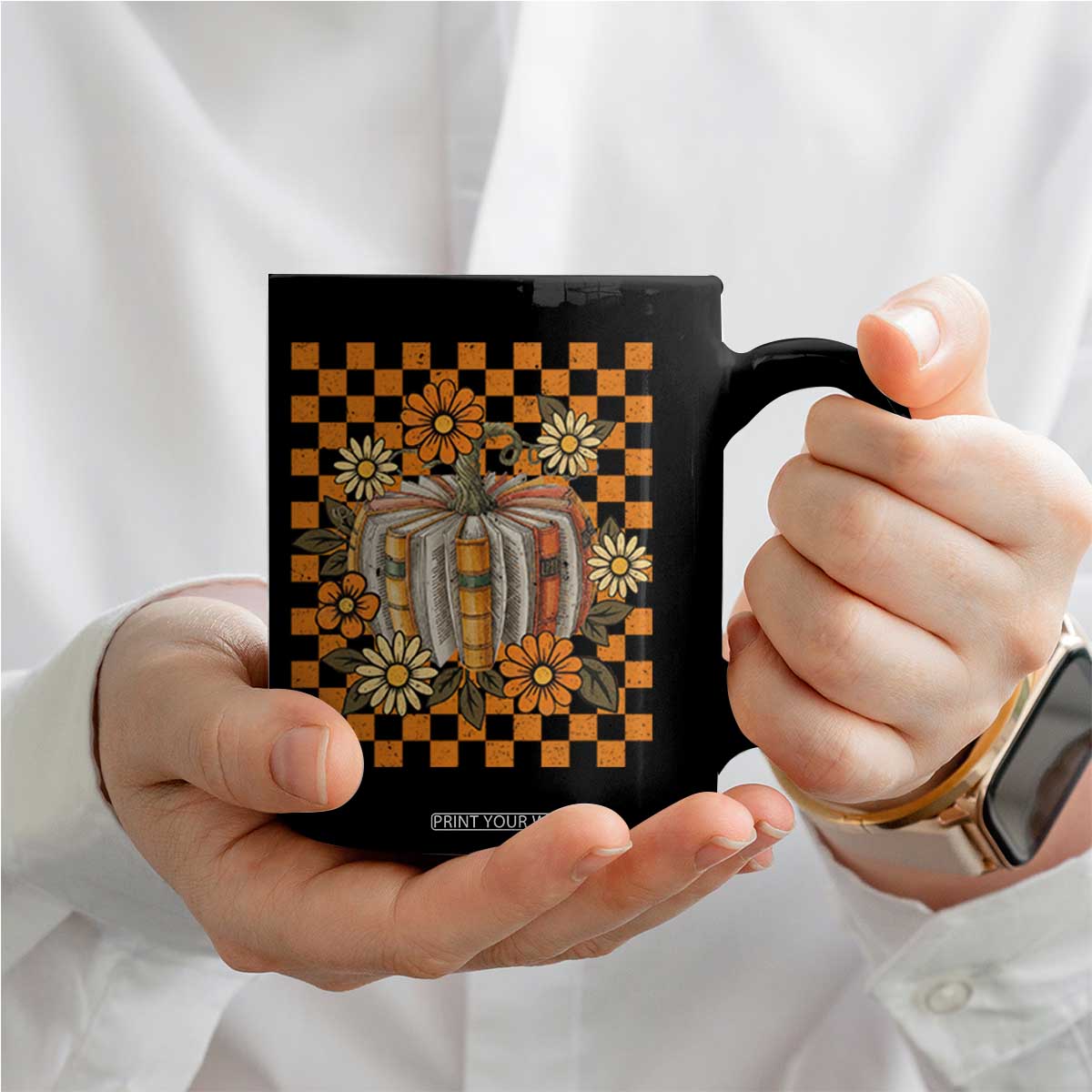 Book Pumpkin Coffee Mug Fall Halloween Book Lover Bookish Gift TS10 Print Your Wear