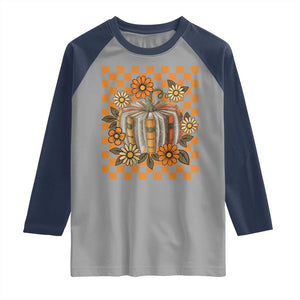 Book Pumpkin Raglan Shirt Fall Halloween Book Lover Bookish Gift TS10 Sport Gray Navy Print Your Wear