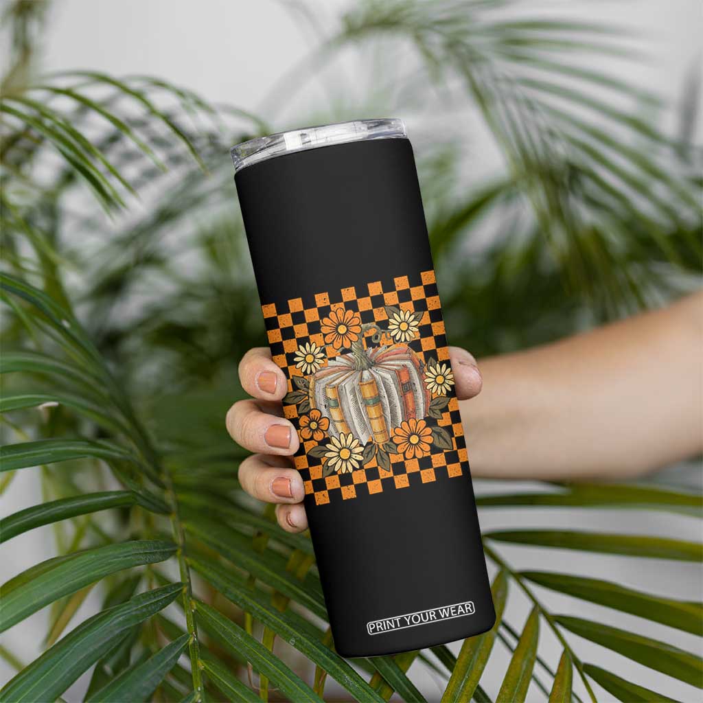 Book Pumpkin Skinny Tumbler Fall Halloween Book Lover Bookish Gift TS10 Print Your Wear