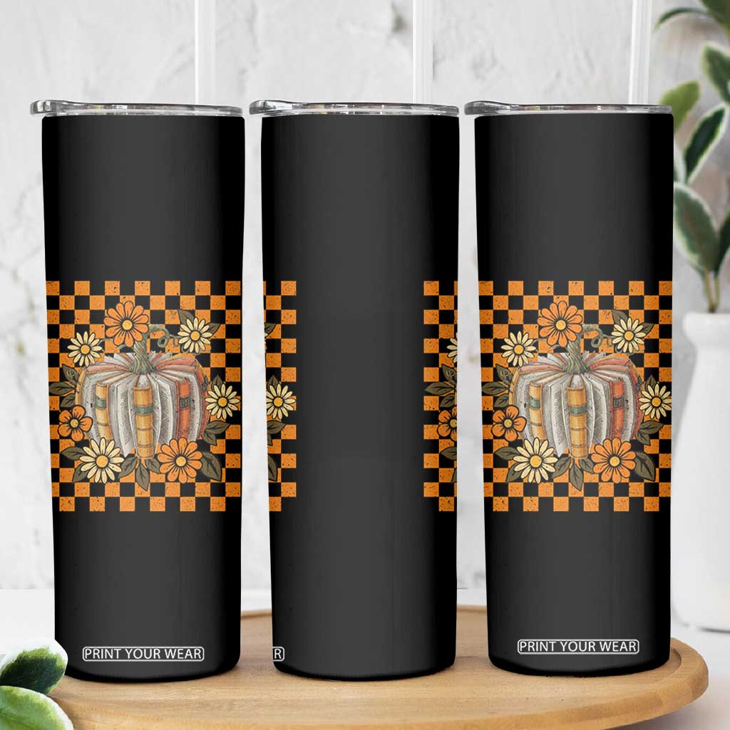 Book Pumpkin Skinny Tumbler Fall Halloween Book Lover Bookish Gift TS10 Print Your Wear