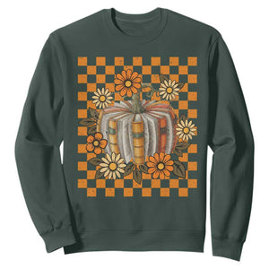 Book Pumpkin Sweatshirt Fall Halloween Book Lover Bookish Gift TS10 Dark Forest Green Print Your Wear