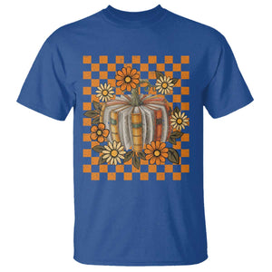 Book Pumpkin T Shirt Fall Halloween Book Lover Bookish Gift TS10 Royal Blue Print Your Wear