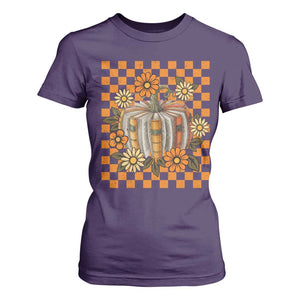 Book Pumpkin T Shirt For Women Fall Halloween Book Lover Bookish Gift TS10 Purple Print Your Wear