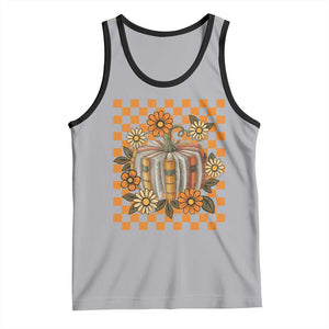 Book Pumpkin Tank Top Fall Halloween Book Lover Bookish Gift TS10 Athletic Heather Black Print Your Wear