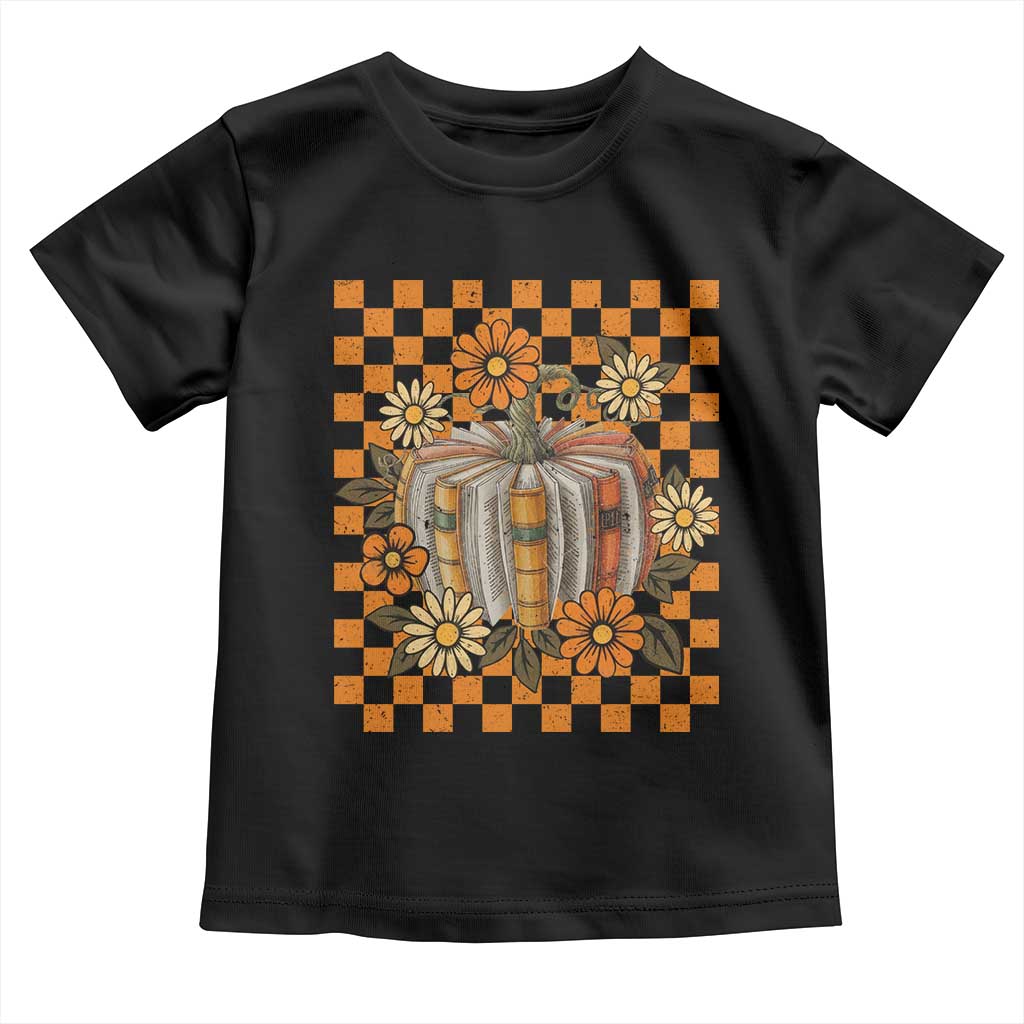 Book Pumpkin Toddler T Shirt Fall Halloween Book Lover Bookish Gift TS10 Black Print Your Wear