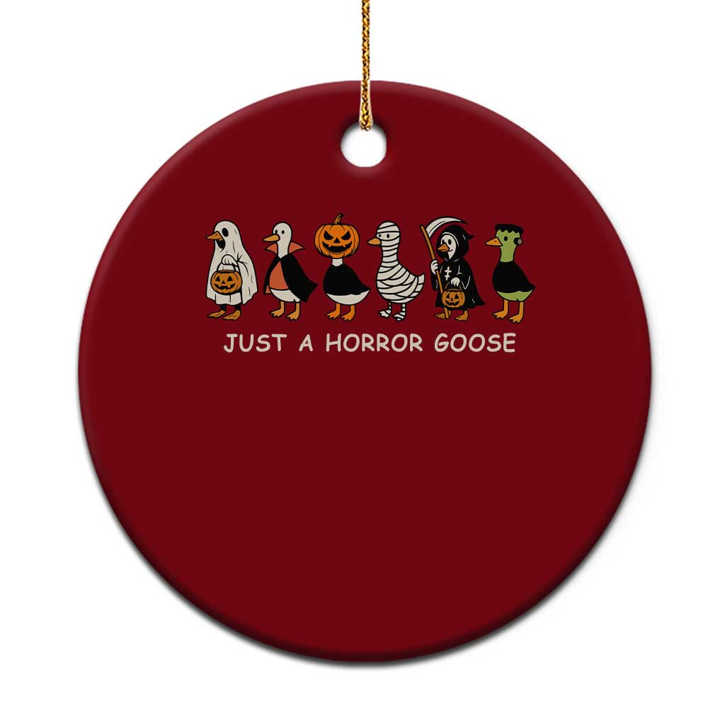 Halloween Funny Goose Ceramic Ornament Spooky Season 90s Horror Movie TS10 1pc Red Print Your Wear