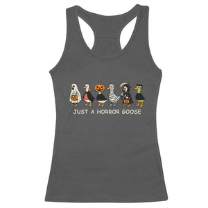 Halloween Funny Goose Racerback Tank Top Spooky Season 90s Horror Movie TS10 Dark Heather Print Your Wear