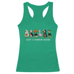 Halloween Funny Goose Racerback Tank Top Spooky Season 90s Horror Movie TS10 Irish Green Print Your Wear
