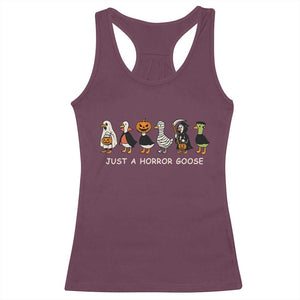 Halloween Funny Goose Racerback Tank Top Spooky Season 90s Horror Movie TS10 Maroon Print Your Wear