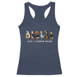 Halloween Funny Goose Racerback Tank Top Spooky Season 90s Horror Movie TS10 Navy Print Your Wear