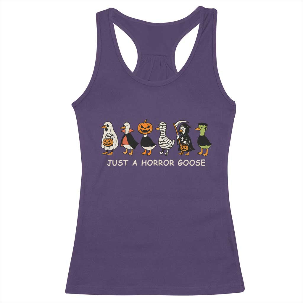 Halloween Funny Goose Racerback Tank Top Spooky Season 90s Horror Movie TS10 Purple Print Your Wear