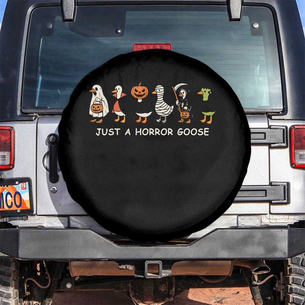 Halloween Funny Goose Spare Tire Cover Spooky Season 90s Horror Movie TS10 No hole Black Print Your Wear