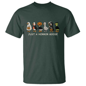 Halloween Funny Goose T Shirt Spooky Season 90s Horror Movie TS10 Dark Forest Green Print Your Wear
