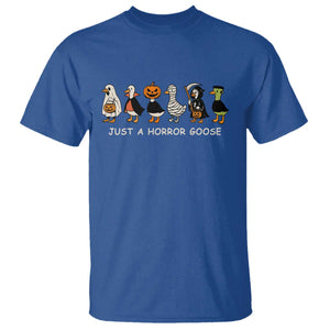 Halloween Funny Goose T Shirt Spooky Season 90s Horror Movie TS10 Royal Blue Print Your Wear