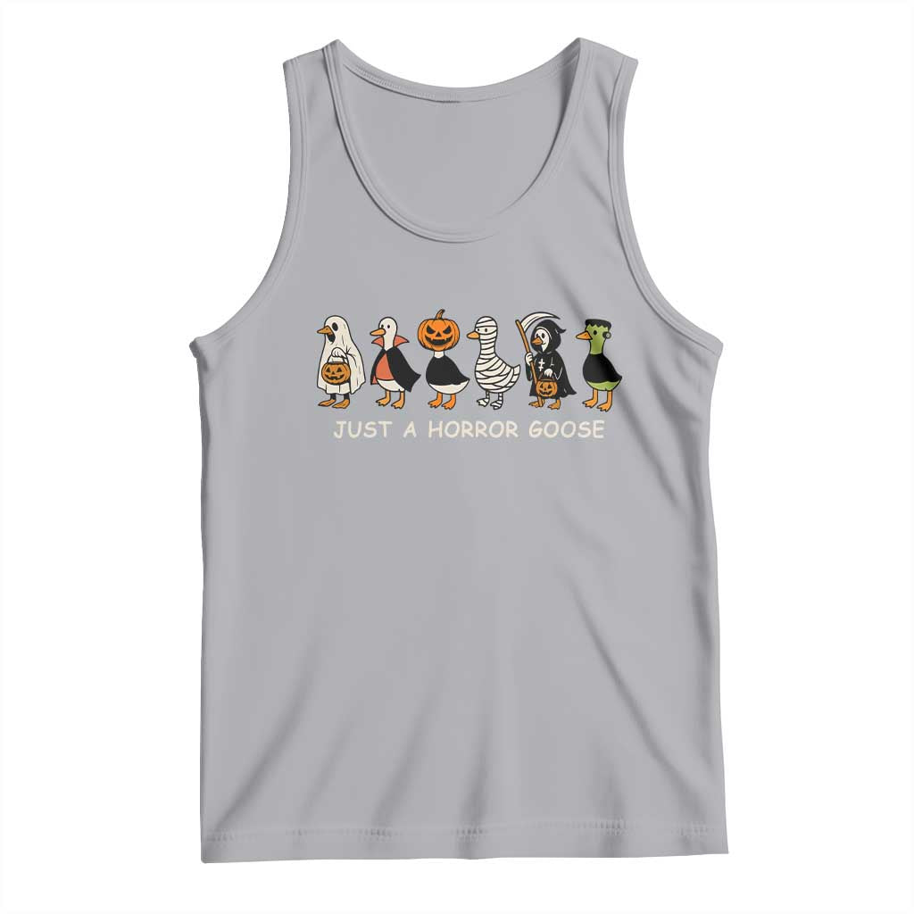 Halloween Funny Goose Tank Top Spooky Season 90s Horror Movie TS10 Athletic Heather Print Your Wear