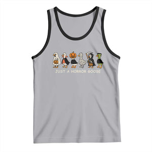 Halloween Funny Goose Tank Top Spooky Season 90s Horror Movie TS10 Athletic Heather Black Print Your Wear