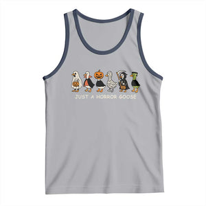Halloween Funny Goose Tank Top Spooky Season 90s Horror Movie TS10 Athletic Heather Navy Print Your Wear