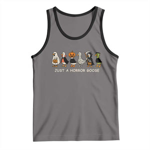 Halloween Funny Goose Tank Top Spooky Season 90s Horror Movie TS10 Deep Heather Black Print Your Wear