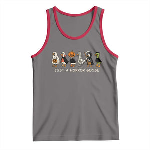Halloween Funny Goose Tank Top Spooky Season 90s Horror Movie TS10 Deep Heather Red Print Your Wear