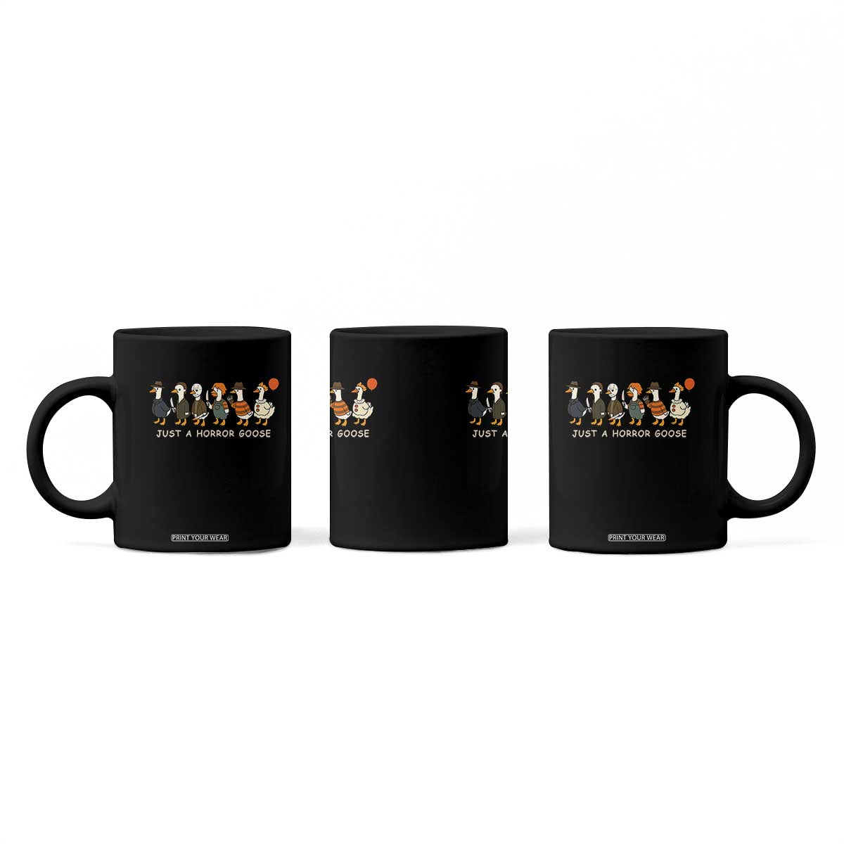 Halloween Funny Goose Costume Coffee Mug Funny Spooky Season Horror Movie TS10 Print Your Wear
