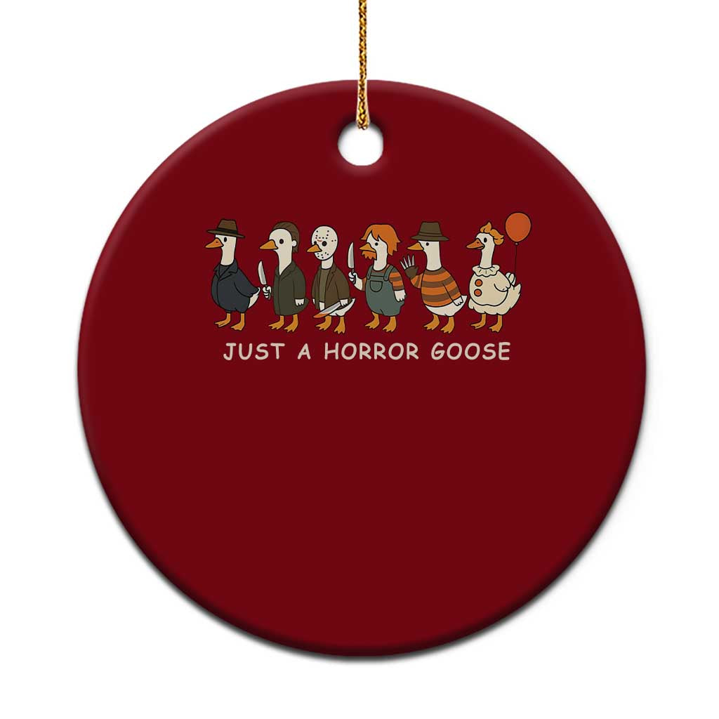 Halloween Funny Goose Costume Ceramic Ornament Funny Spooky Season Horror Movie TS10 1pc Red Print Your Wear