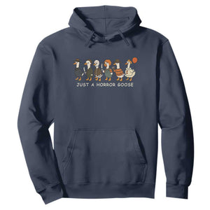 Halloween Funny Goose Costume Hoodie Funny Spooky Season Horror Movie TS10 Navy Print Your Wear
