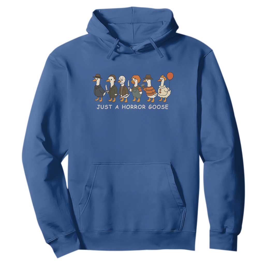Halloween Funny Goose Costume Hoodie Funny Spooky Season Horror Movie TS10 Royal Blue Print Your Wear