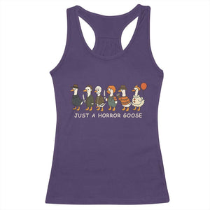 Halloween Funny Goose Costume Racerback Tank Top Funny Spooky Season Horror Movie TS10 Purple Print Your Wear