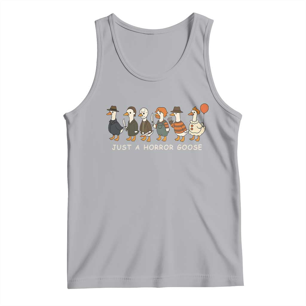Halloween Funny Goose Costume Tank Top Funny Spooky Season Horror Movie TS10 Athletic Heather Print Your Wear