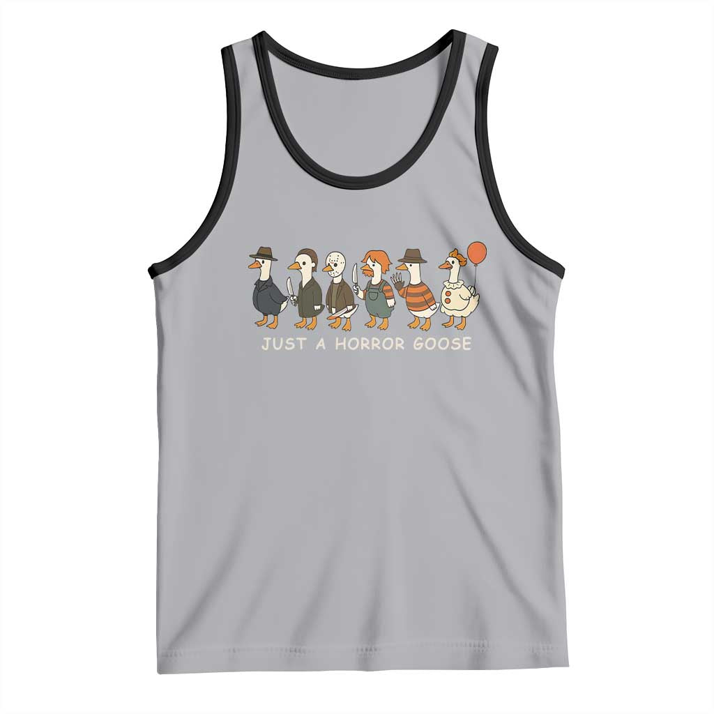 Halloween Funny Goose Costume Tank Top Funny Spooky Season Horror Movie TS10 Athletic Heather Black Print Your Wear