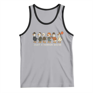 Halloween Funny Goose Costume Tank Top Funny Spooky Season Horror Movie TS10 Athletic Heather Black Print Your Wear