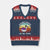 Witchy Silly Goose V-Neck Knit Sweater Vest Retro Girly Halloween Spooky Goose Lover TS10 Navy Red Print Your Wear