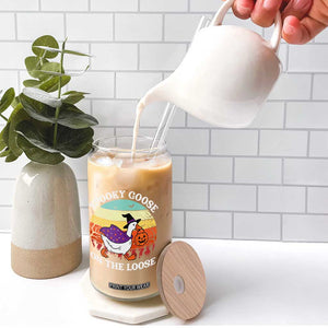 Witchy Silly Goose Glass Can Retro Girly Halloween Spooky Goose Lover TS10 Print Your Wear