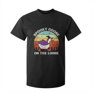 Witchy Silly Goose T Shirt For Kid Retro Girly Halloween Spooky Goose Lover TS10 Black Print Your Wear