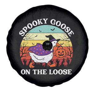 Witchy Silly Goose Spare Tire Cover Retro Girly Halloween Spooky Goose Lover TS10 Print Your Wear