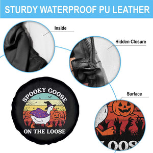 Witchy Silly Goose Spare Tire Cover Retro Girly Halloween Spooky Goose Lover TS10 Print Your Wear