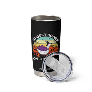 Witchy Silly Goose Tumbler Cup Retro Girly Halloween Spooky Goose Lover TS10 Print Your Wear