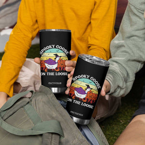 Witchy Silly Goose Tumbler Cup Retro Girly Halloween Spooky Goose Lover TS10 Print Your Wear