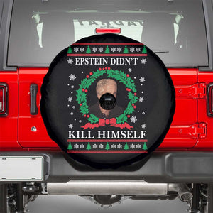 Funny Ugly Christmas Spare Tire Cover Epstein Didnt Kill Himself TS10 Black Print Your Wear