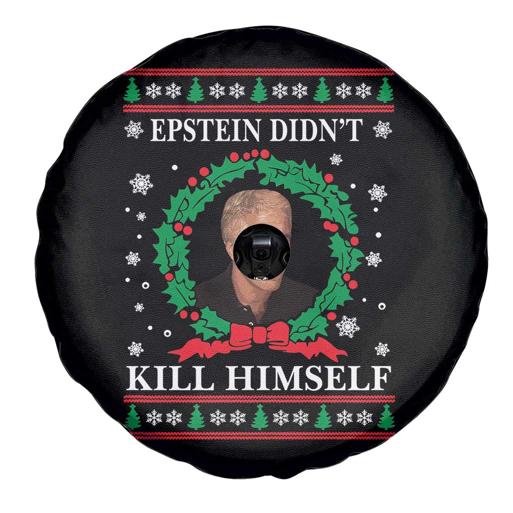 Funny Ugly Christmas Spare Tire Cover Epstein Didnt Kill Himself TS10 Print Your Wear