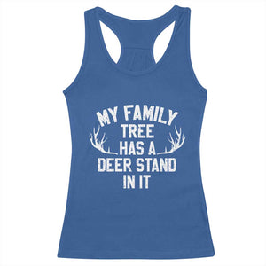 Hunting Racerback Tank Top My Family Tree Has A Deer Stand In It TS10 Royal Blue Print Your Wear