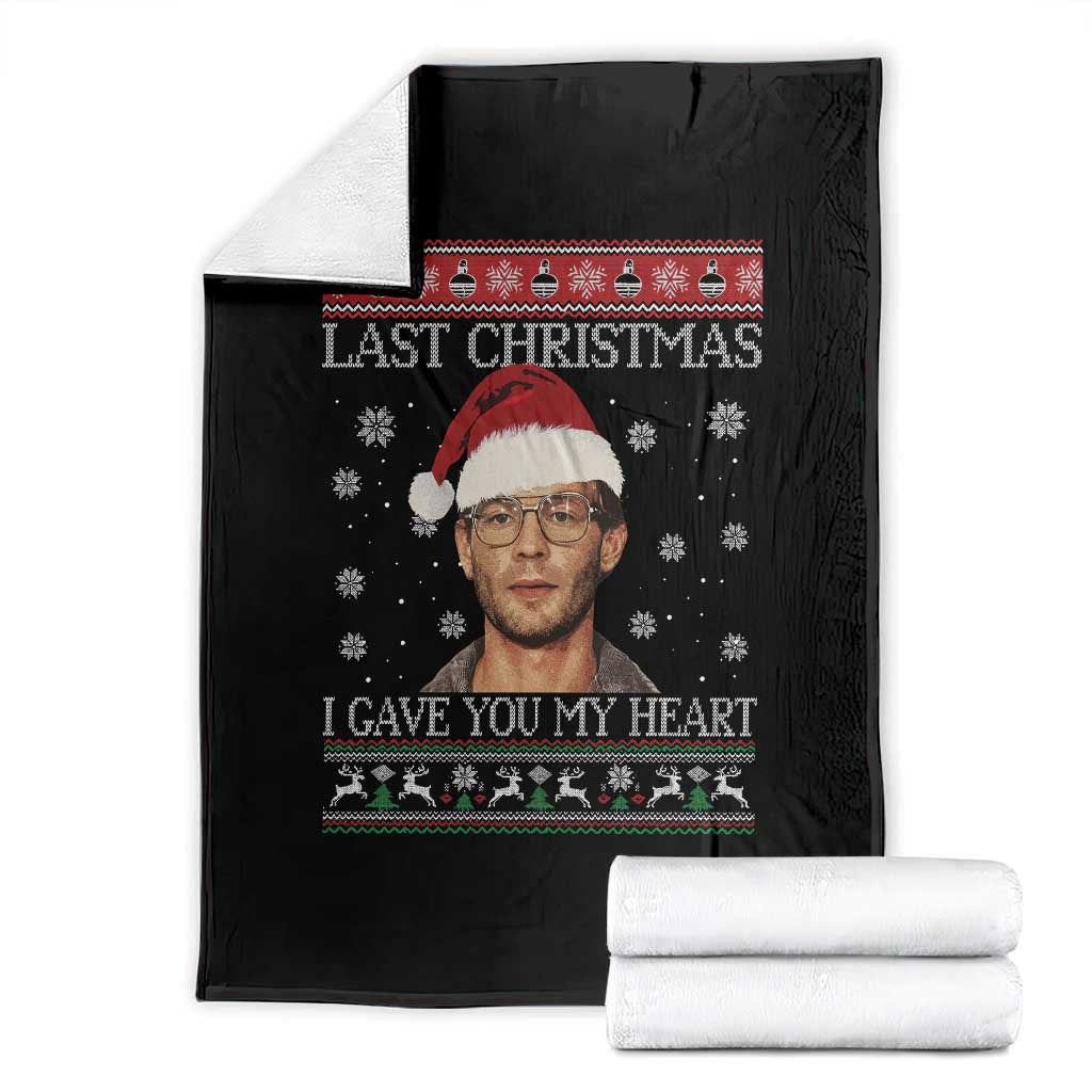 Christmas Jeffrey Dahmer Throw Blanket True Crime I Gave You My Heart Christmas TS10 Black Print Your Wear