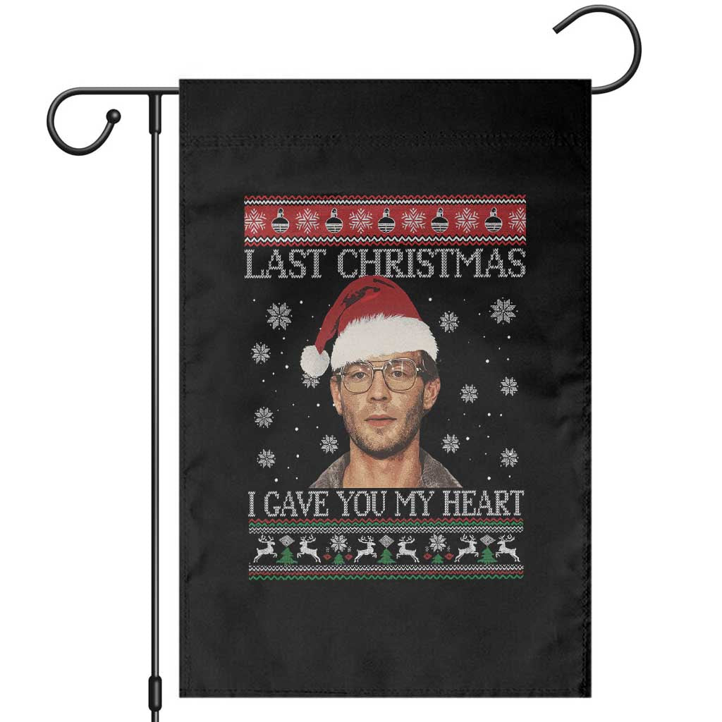 Christmas Jeffrey Dahmer Garden Flag True Crime I Gave You My Heart Christmas TS10 Black Print Your Wear