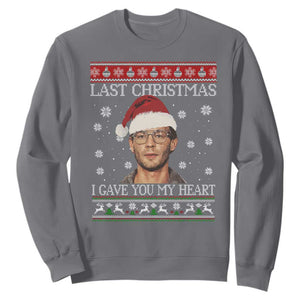 Christmas Jeffrey Dahmer Sweatshirt True Crime I Gave You My Heart Christmas TS10 Charcoal Print Your Wear