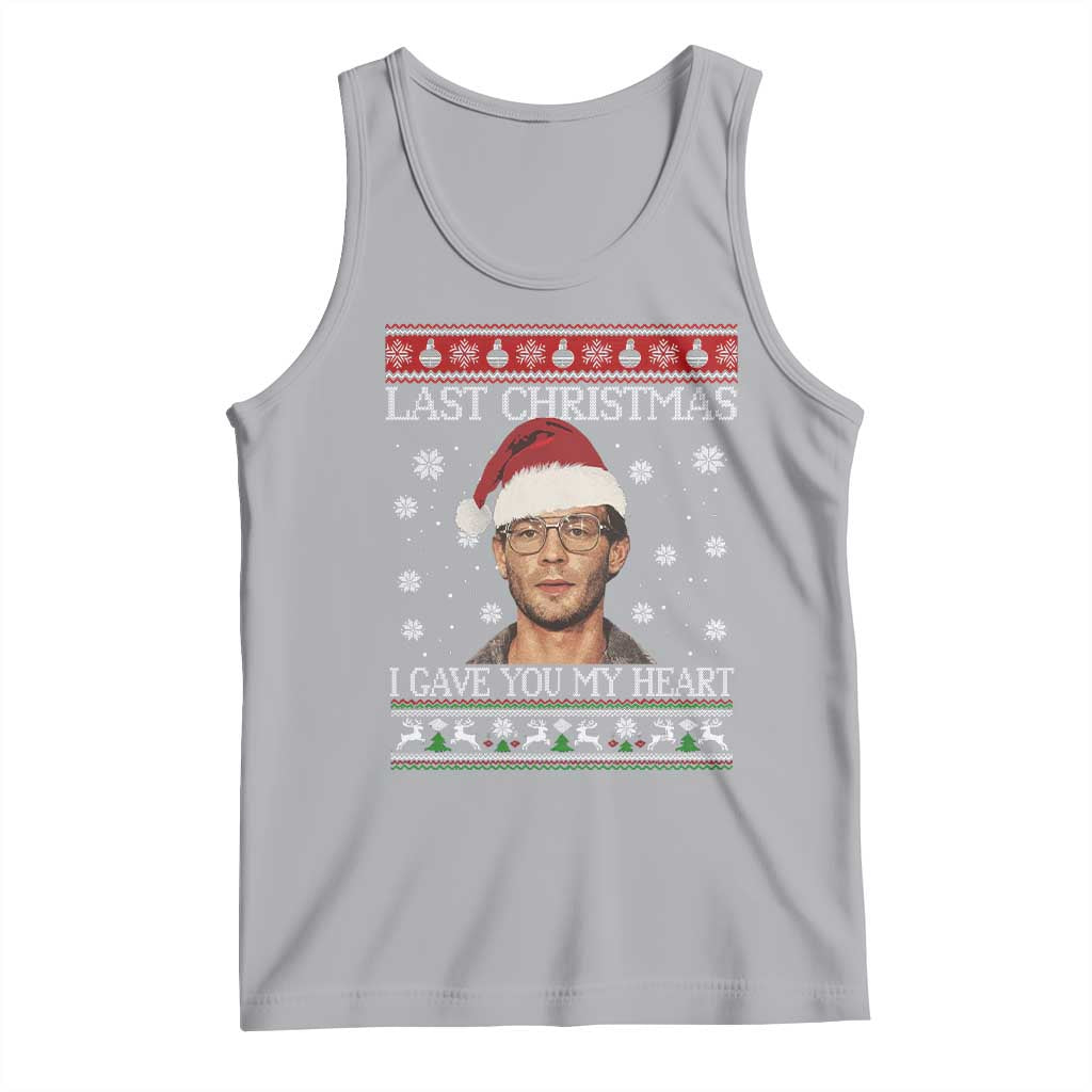 Christmas Jeffrey Dahmer Tank Top True Crime I Gave You My Heart Christmas TS10 Athletic Heather Print Your Wear